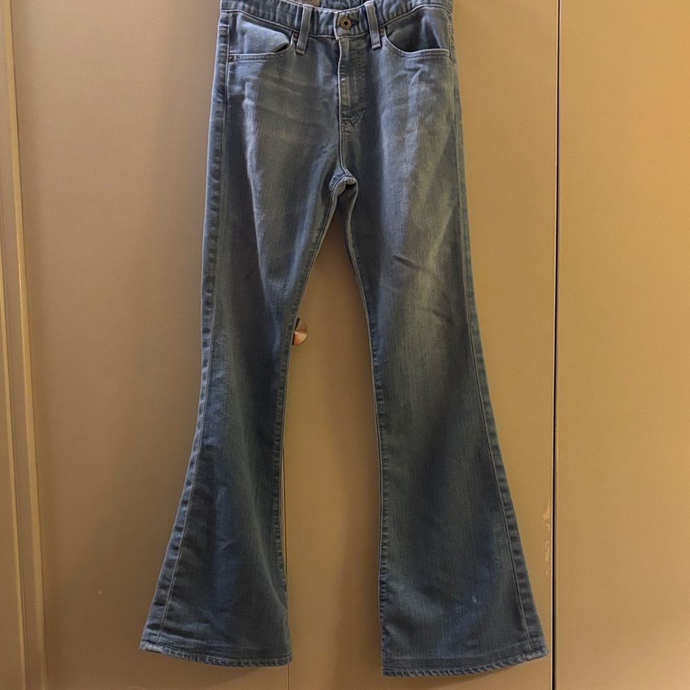 Ag Adriano Goldschmied The Farrah Blue Flare Jeans 27 R Hippie